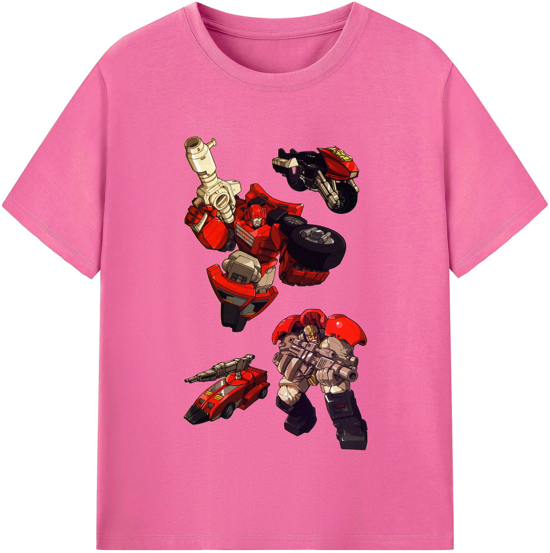 （画像用）  レディースカジュアルプリントTシャツ（綿100％）